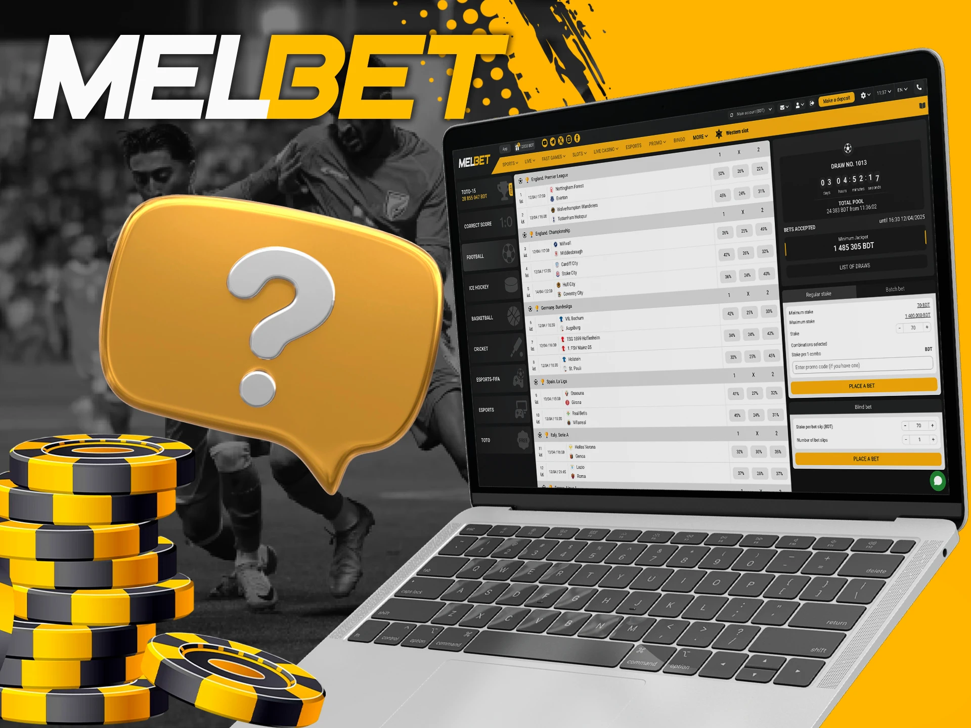 Check out the TOTO betting information at Melbet.
