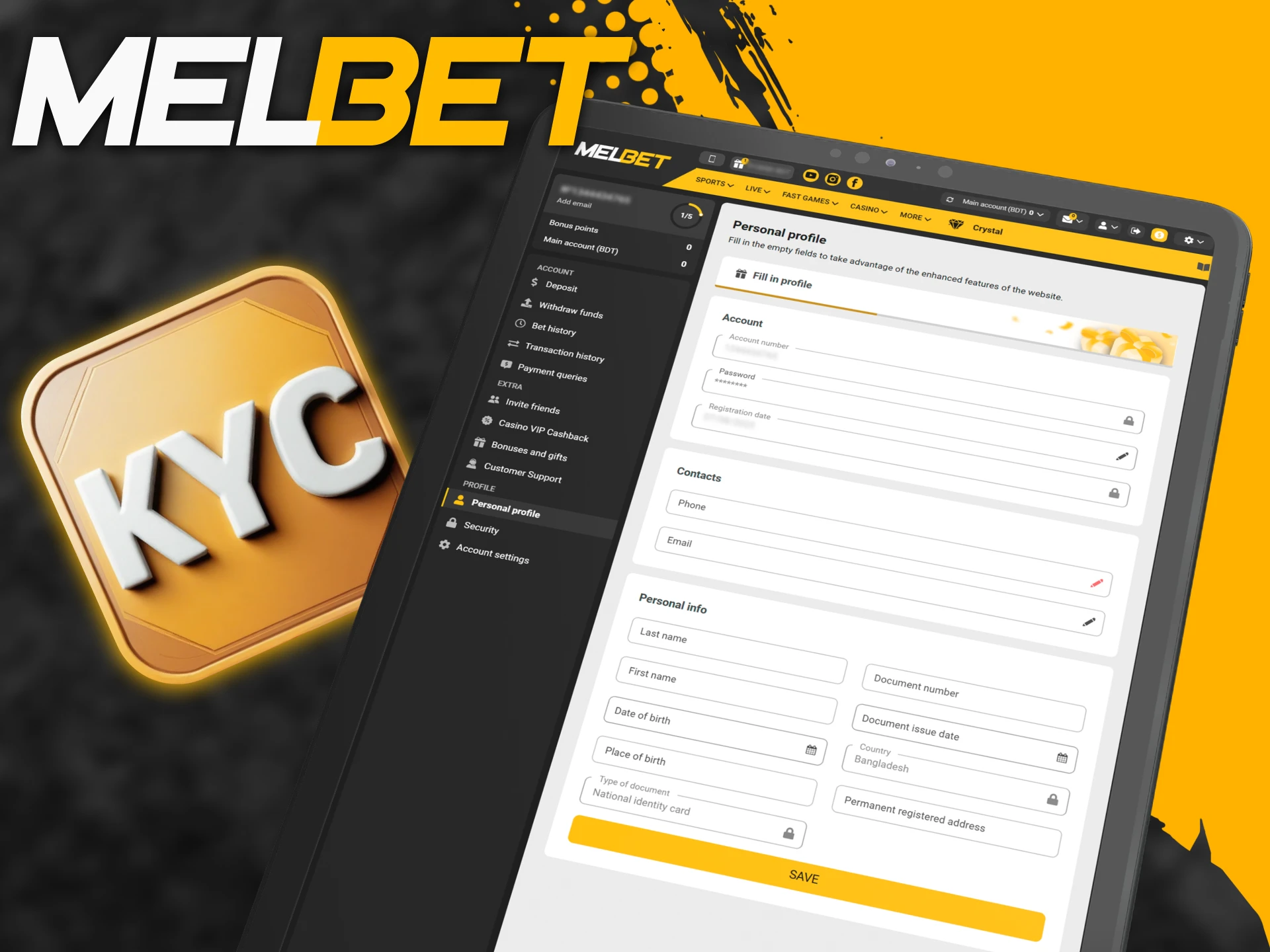 Follow simple KYC steps to verify your Melbet account and enable secure withdrawals in Bangladesh.